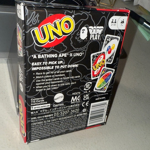 A Bathing Ape UNO Card Game Brand New Sealed! - Picture 3 of 5